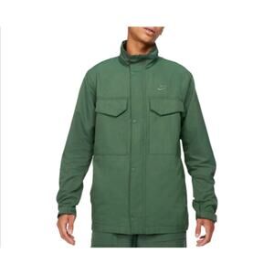 Nike Jacket Men's M M65 Utility Jacket Green Lightweight Full‎ Zip Pockets